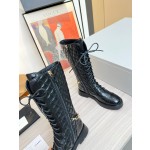 CHANEL's latest side zipper high boots