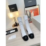CHANEL's latest side zipper high boots