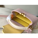 𝐋𝐎𝐔𝐈𝐒𝐕𝐔𝐈𝐓𝐓𝐎𝐍 M20845 Grapefruit Pink Flower Three Piece This Capuchines Mini Handbag