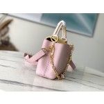 𝐋𝐎𝐔𝐈𝐒𝐕𝐔𝐈𝐓𝐓𝐎𝐍 M20845 Grapefruit Pink Flower Three Piece This Capuchines Mini Handbag