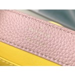 𝐋𝐎𝐔𝐈𝐒𝐕𝐔𝐈𝐓𝐓𝐎𝐍 M20845 Grapefruit Pink Flower Three Piece This Capuchines Mini Handbag