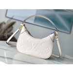 𝐋𝐎𝐔𝐈𝐒𝐕𝐔𝐈𝐓𝐓𝐎𝐍 M46099 milk white embossed Bagatelle handbag