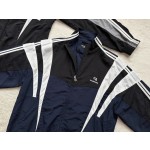 Balenciaga New Embroidered Standing Collar Panel Jacket Windbreaker Sports Coat