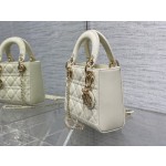 Dior three grid patent leather white 6603