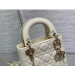 Dior three grid patent leather white 6603