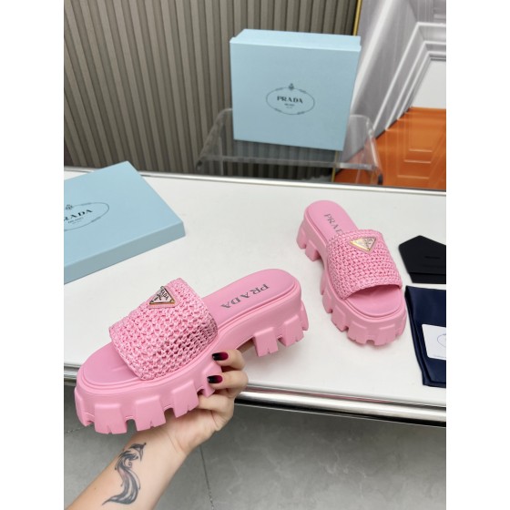 Prada Ultra Hot Thick Sole Sandals
