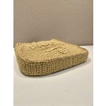 Prada straw woven shoulder bag 🎉 1BG186
