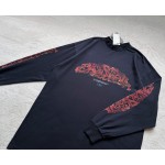 Balenciaga flame floral print round neck long sleeves