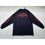 Balenciaga flame floral print round neck long sleeves