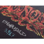 Balenciaga flame floral print round neck long sleeves