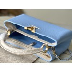 𝐋𝐎𝐔𝐈𝐒𝐕𝐔𝐈𝐓𝐓𝐎𝐍 M21887 Blue Medium This CAPUCINES BB handbag