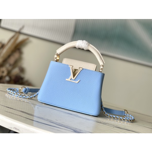 𝐋𝐎𝐔𝐈𝐒𝐕𝐔𝐈𝐓𝐓𝐎𝐍 M21887 Blue Capsines mini handbag