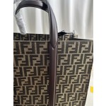 FENDI Tote handbag fabric with leather for carrying or shoulder carrying