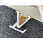 𝐋𝐎𝐔𝐈𝐒𝐕𝐔𝐈𝐓𝐓𝐎𝐍 M21887 black pink color matching small size This CAPUCINES BB handbag