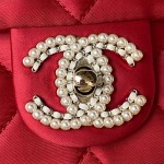 CHANEL cloth: 23A popular pearl method stick bag AS3791