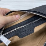 Prada-Stainless Steel Combination Lock Clutch