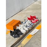 Louis Vuitton with four leaf clover pattern on the side of the shoe