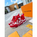 Louis Vuitton with four leaf clover pattern on the side of the shoe