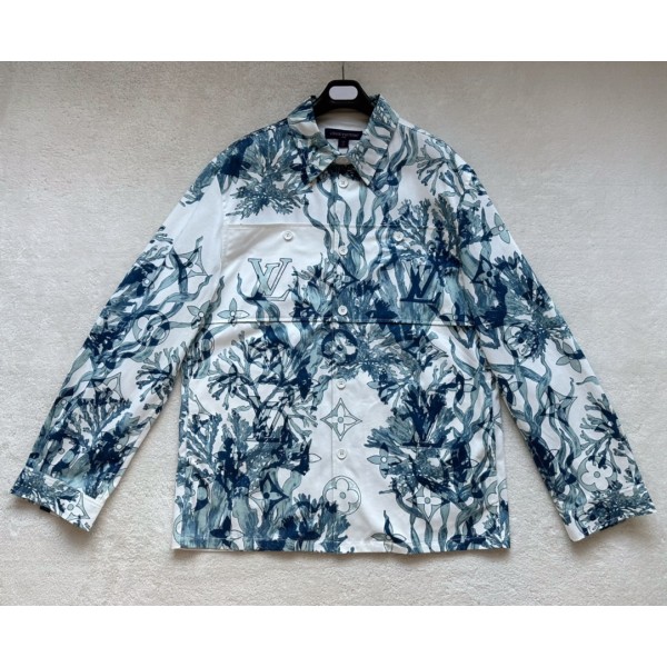 Louis Vuitton... blue water grass twill jacket jacket jacket