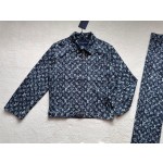 Louis Vuitton... blue camouflage floral denim jacket