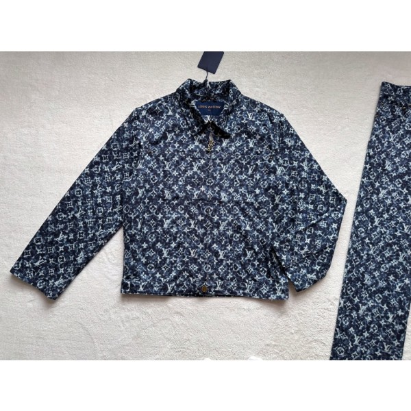 Louis Vuitton... blue camouflage floral denim jacket