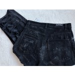 Balenciaga Mud Dyed Damaged Jeans