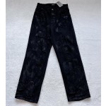 Balenciaga Mud Dyed Damaged Jeans