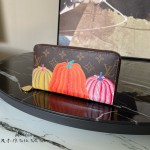 LOUIS VUITTON YK zipper wallet iconic pumpkin painting
