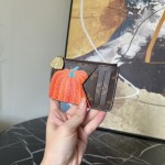 LOUIS VUITTON YK zipper wallet canvas depicting colorful pumpkin patterns