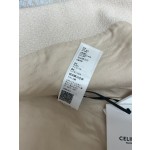 Celine - Early Autumn New Palace Style Round Neck Double breasted Coat