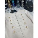 Celine - Early Autumn New Palace Style Round Neck Double breasted Coat