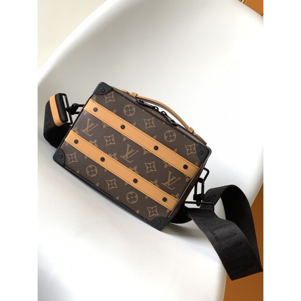 Louis Vuitton M46689 Wax Leather M45935 Presbyopia Black M46264 Presbyopia Purple This Handle Soft Trunk Handbag