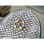 𝐋𝐎𝐔𝐈𝐒𝐕𝐔𝐈𝐓𝐓𝐎𝐍 M21166 Blue Snake Skin Fritillaria Small Size This CAPUCINES BB handbag