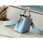 𝐋𝐎𝐔𝐈𝐒𝐕𝐔𝐈𝐓𝐓𝐎𝐍 M21166 Blue Snake Skin Fritillaria Mini This Capuchines BB handbag