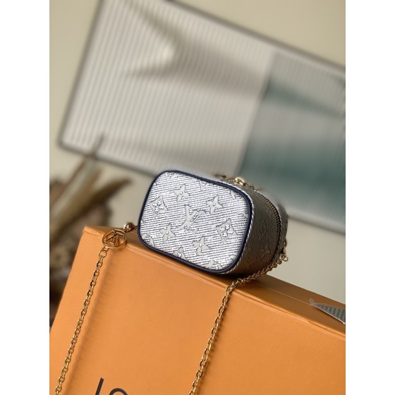 LOUIS VUITTON M82467 Blue This Micro Vanity Handbag