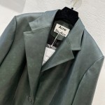 ACNE studio sheepskin retro suit