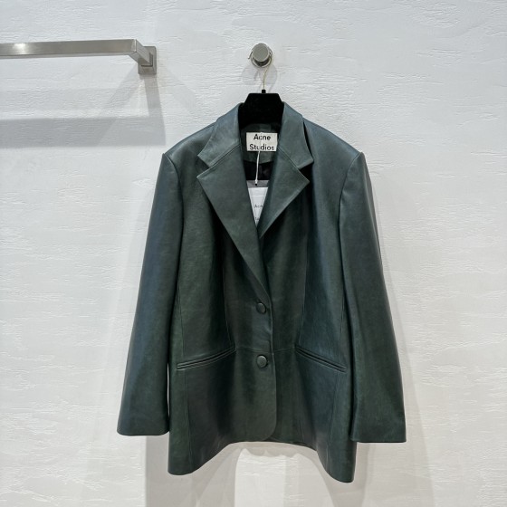 ACNE studio sheepskin retro suit