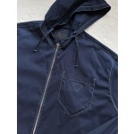 Prada Sports Hooded Casual Set Coat
