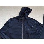 Prada Sports Hooded Casual Set Coat