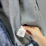 Louis Vuitton Pumpkin 🎃 Series full of printed logo, washed denim jacket, waist jacket