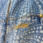 Louis Vuitton Pumpkin 🎃 Series full of printed logo, washed denim jacket, waist jacket