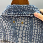 Louis Vuitton Pumpkin 🎃 Series full of printed logo, washed denim jacket, waist jacket