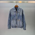 Louis Vuitton Pumpkin 🎃 Series full of printed logo, washed denim jacket, waist jacket