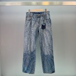 Louis Vuitton polka dot pumpkin print casual straight denim pants