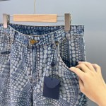 Louis Vuitton polka dot pumpkin print casual straight denim pants