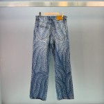 Louis Vuitton polka dot pumpkin print casual straight denim pants