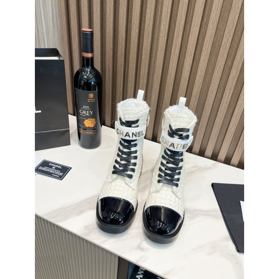 CHANEL Electrical Hardware Letter Boots