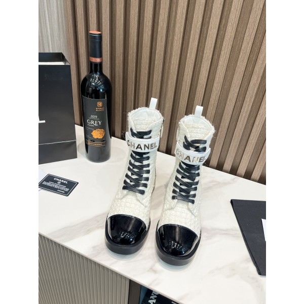 CHANEL Electrical Hardware Letter Boots