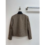 Celine - Casual breasted thousand bird checkered short jacket jacket jacket
