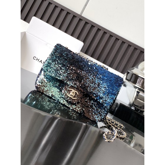 CHANEL MINI CF Sequin Dinner Bag Model Number: 4144
